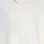 Loose Fit Turn-down Collar Cape Design Solid Asymmetrical Cape Top