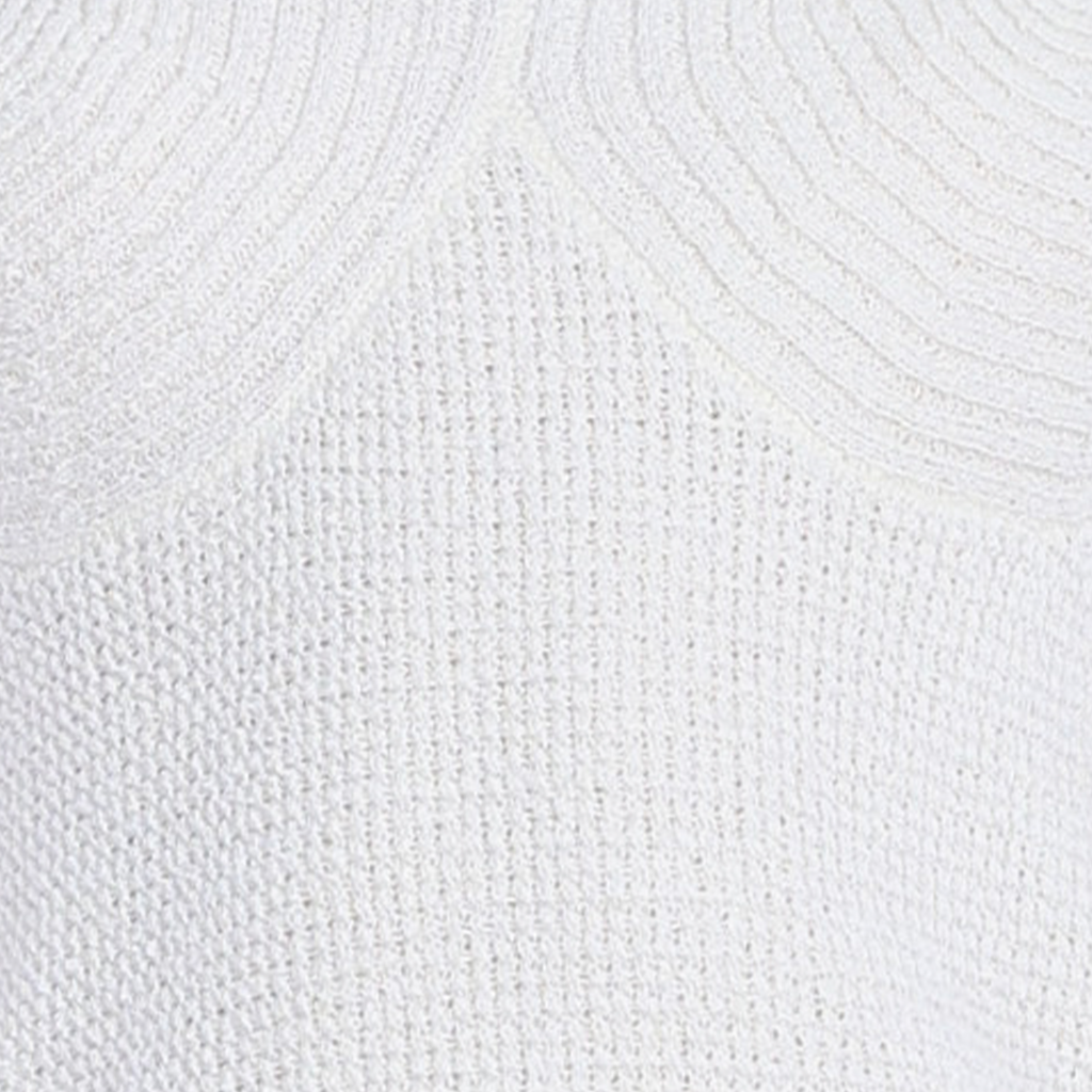 Ribbed-Paneled Sleeveless Wide Straps V-Neck Knit Tank Top