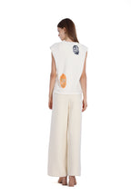 V - Neck Sleeveless Hollow Hand Crochet Knit Tank Top