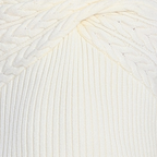 V-neck Cable Knit Front Twist Detail Long Sleeve Knitted Top
