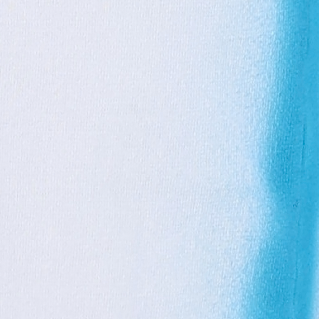 Stand Collar Long Sleeve White Gradient Blue Bodycon Knitted Midi Dress