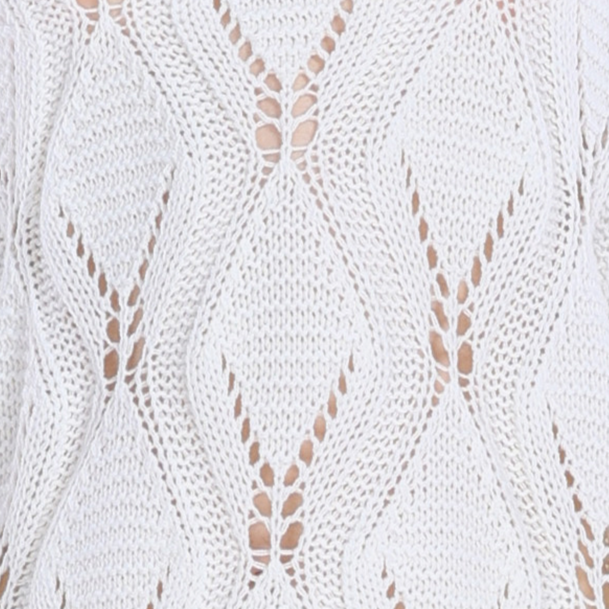 Diamond Pattern Hollow Loose Fit Lazy Casual Knit Sweater
