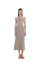 Halter Off-shoulder Sleeveless Top & Matching Skirt 2Pics Suit