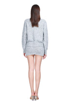 V-neck Long Sleeves Button Front Placket Ribbed Edge Knitted Cardigan
