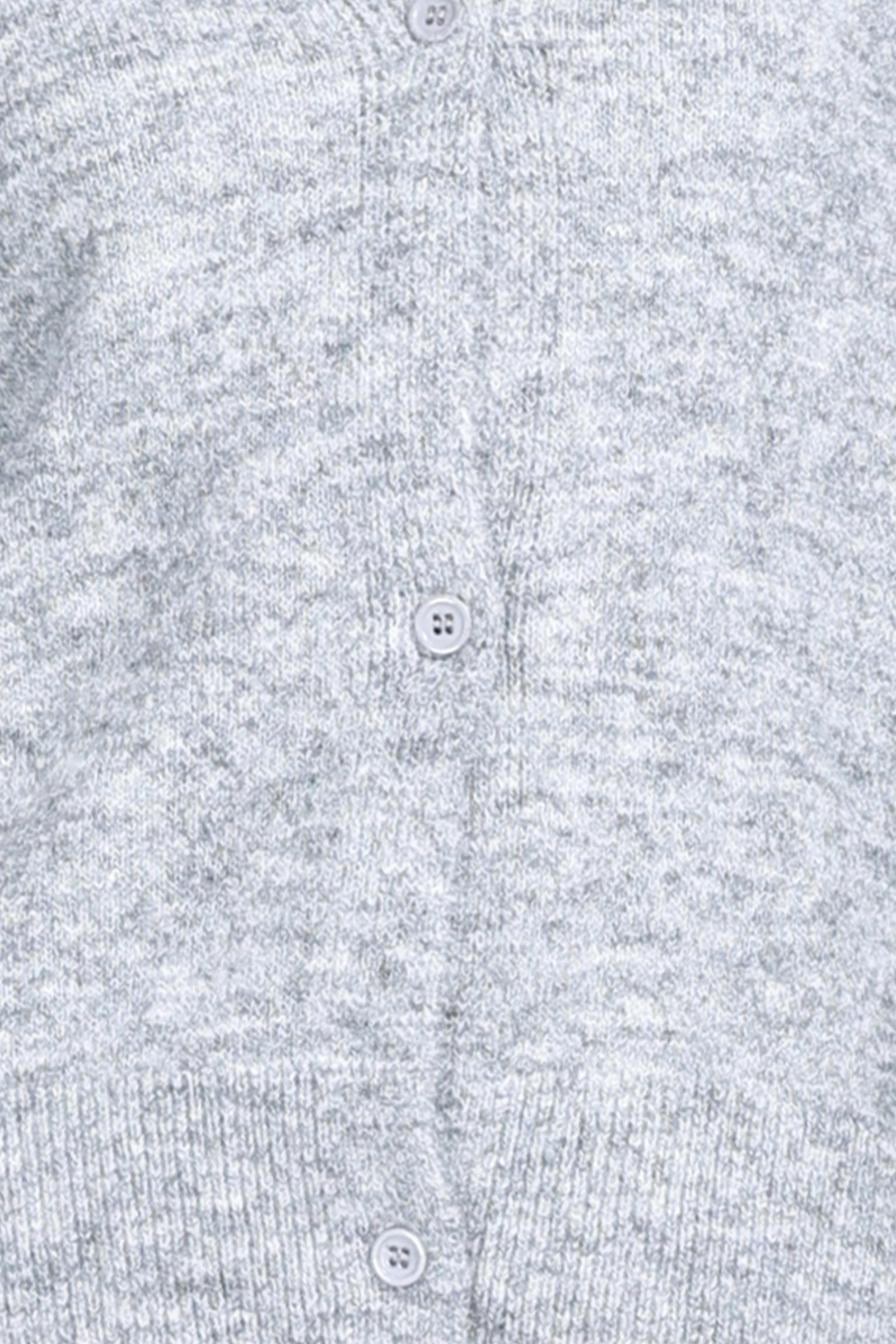 V-neck Long Sleeves Button Front Placket Ribbed Edge Knitted Cardigan