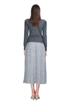 Peter Pan Collar Long Sleeve Bow Detail Cable-knit Knitted Top