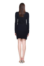 Crew-neck Long Sleeves Cropped Cardigan & Bodycon Mini Skirt Knitted Set