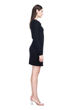 Crew-neck Long Sleeves Cropped Cardigan & Bodycon Mini Skirt Knitted Set