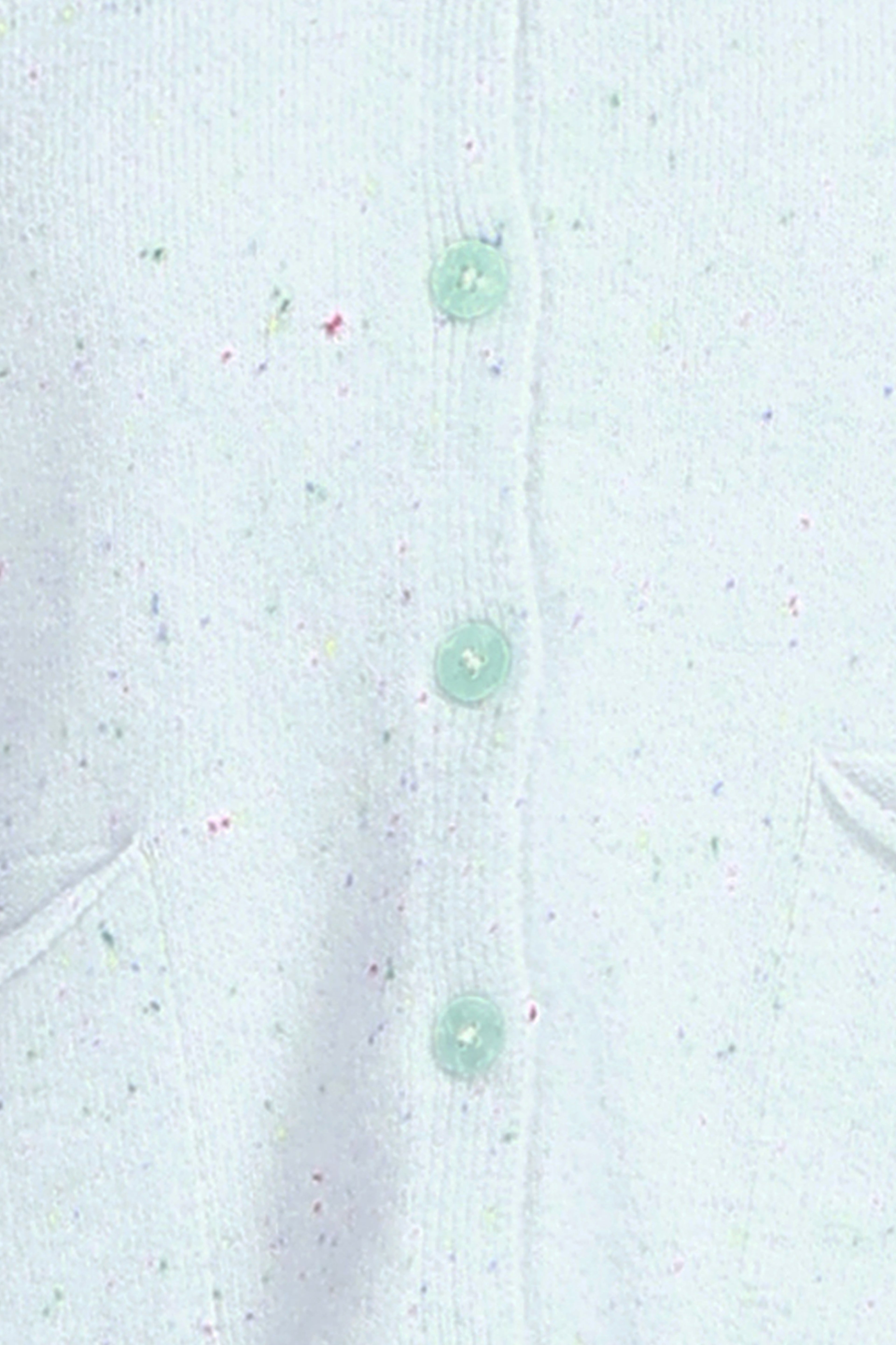 Peter Pan Collar Long Sleeves Tonal Buttons Speckled Texture Knitted Cardigan