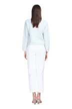 Peter Pan Collar Long Sleeves Tonal Buttons Speckled Texture Knitted Cardigan