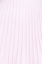 Scoop Neck Sleeveless Button Design Solid Pleated Knitted Mini Dress