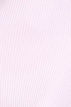 U-neck Sleeveless Ruffle Trim Slim-fit Solid Knitted Midi Dress