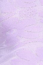 Crew-neck Sleeveless Floral Jacquard Solid Knitted Tank Top