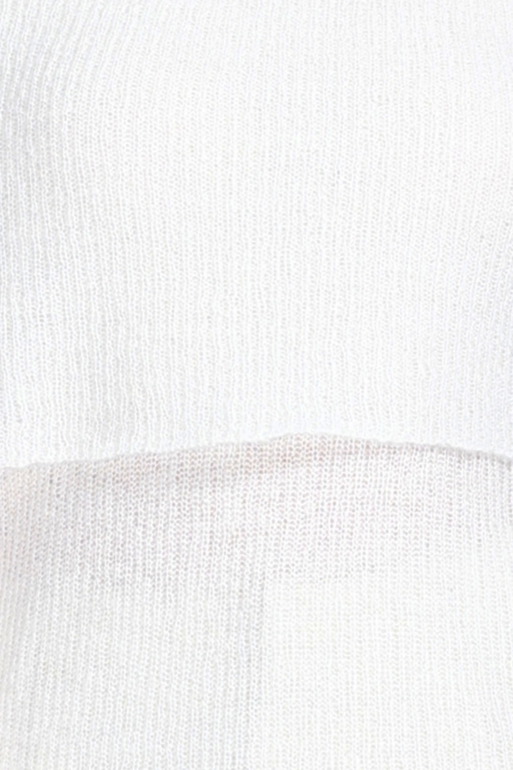 Fold-down Off-shoulder Long Sleeve Solid Knitted Top