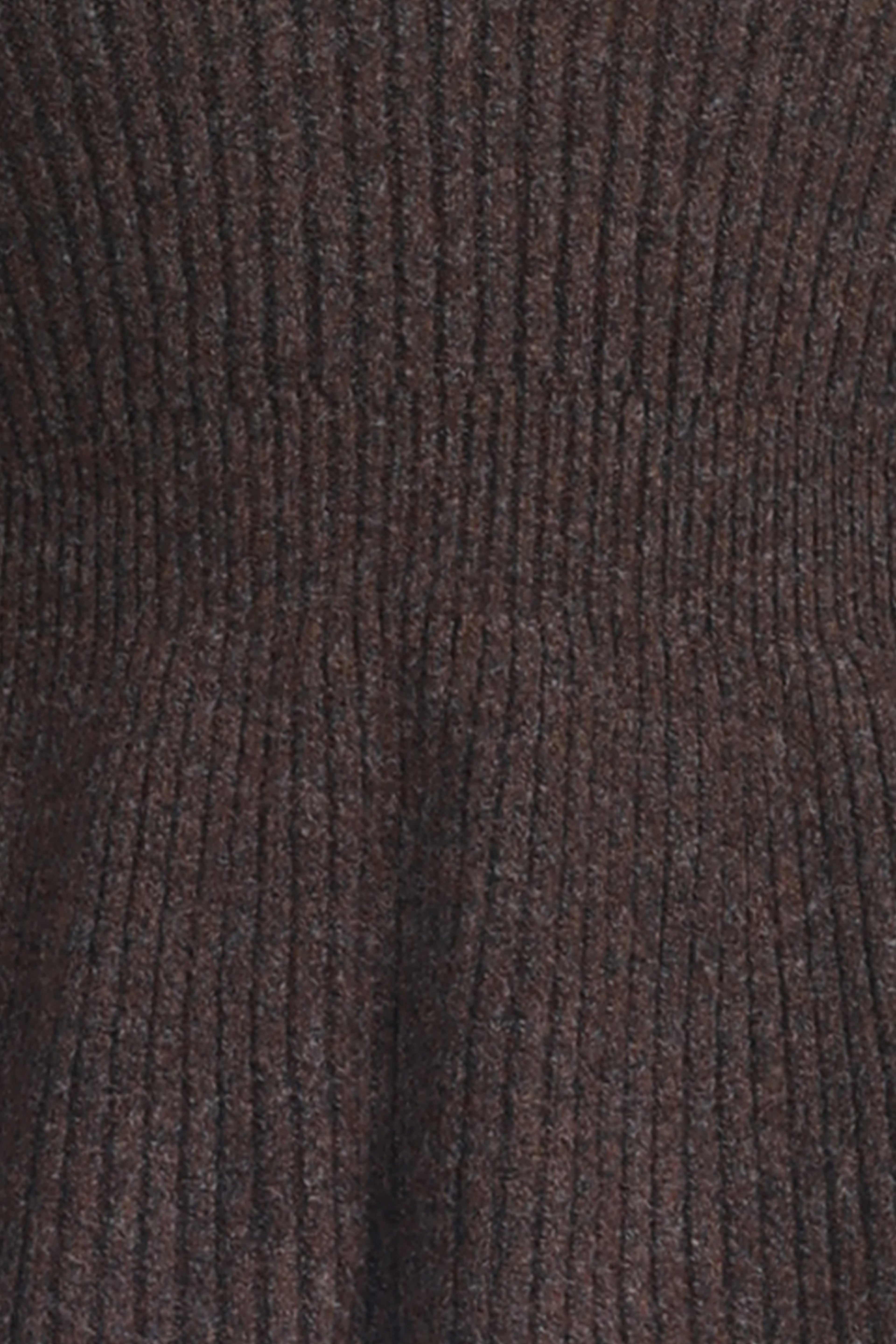 Crew Neck Long Sleeve Ruffled Hem Heathered Rib Texture Knitted Top