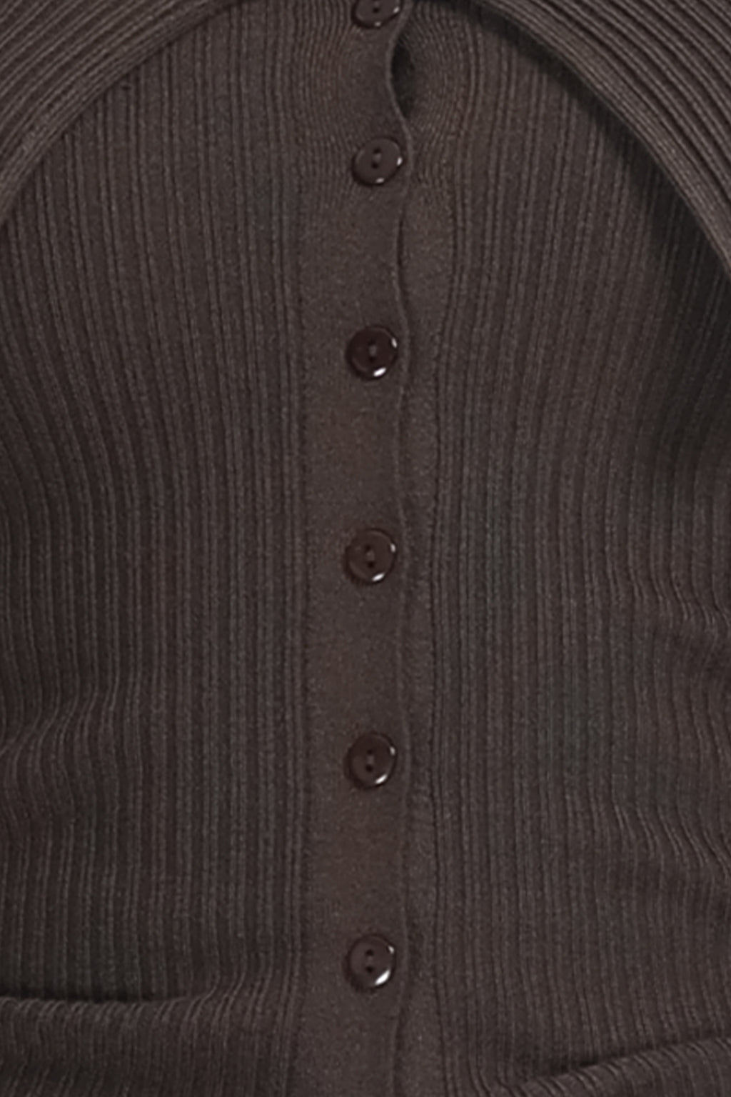 Off-the-shoulder Foldover Collar Long Sleeve Button Placket Knitted Cardigan