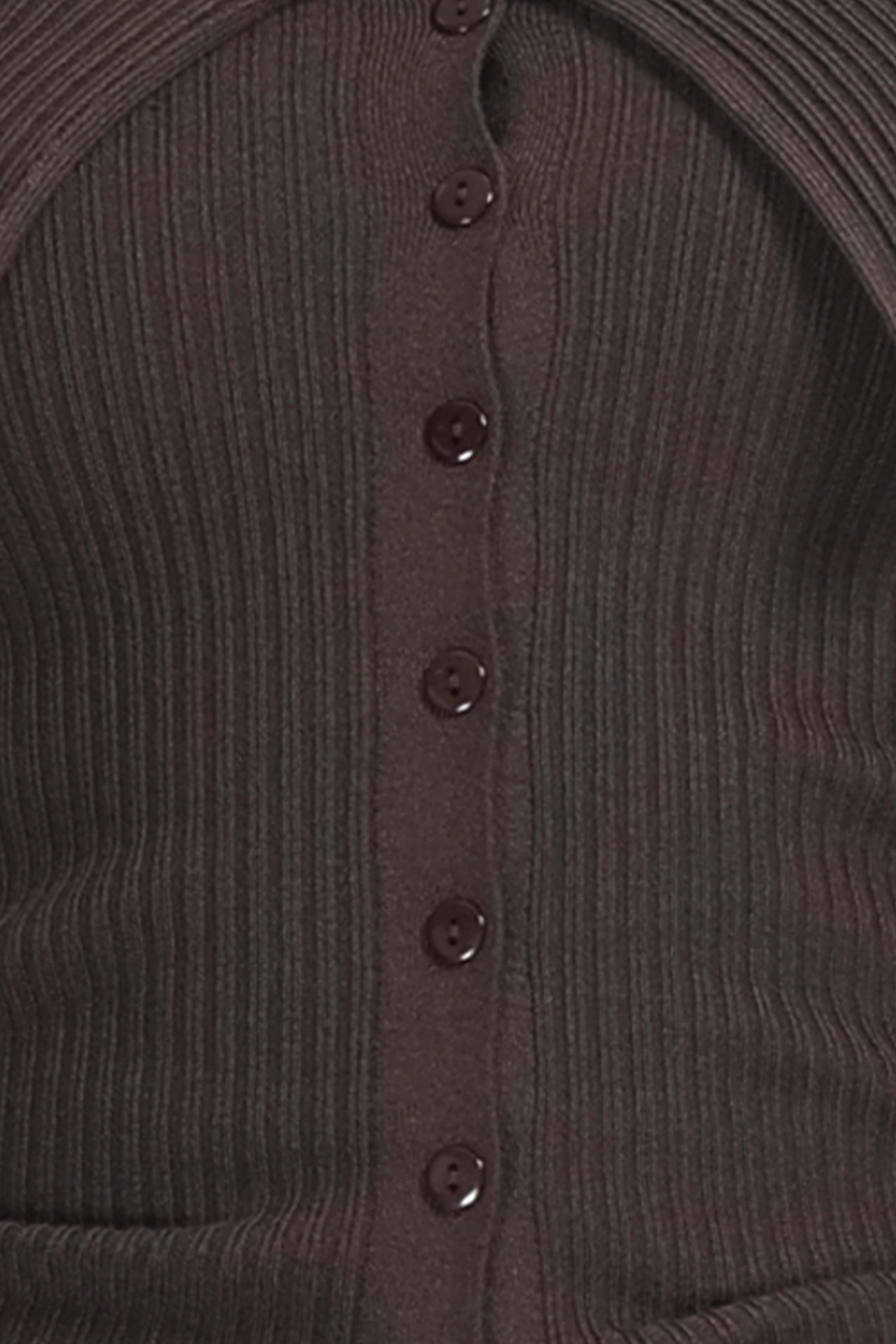 Off-the-shoulder Foldover Collar Long Sleeve Button Placket Knitted Cardigan